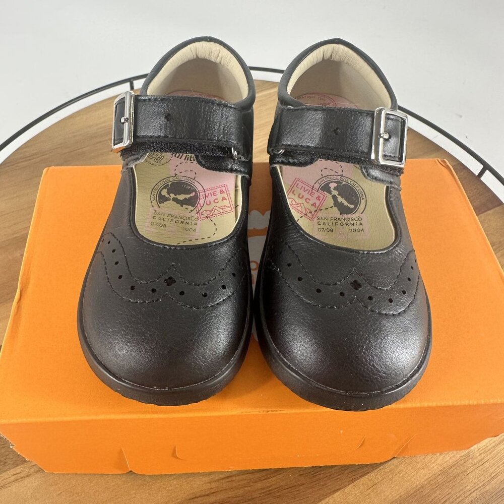 * New Livie & Luca Black Leather Mary Jane Shoes Size 10M
